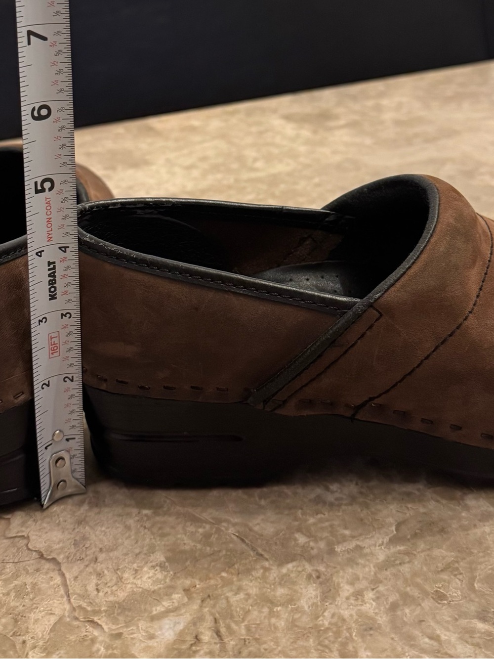 Björndal Ally Brown Leather Clogs Women's Size 9 - Picture 11 of 11